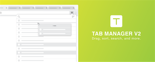 Tab Manager v2 marquee promo image