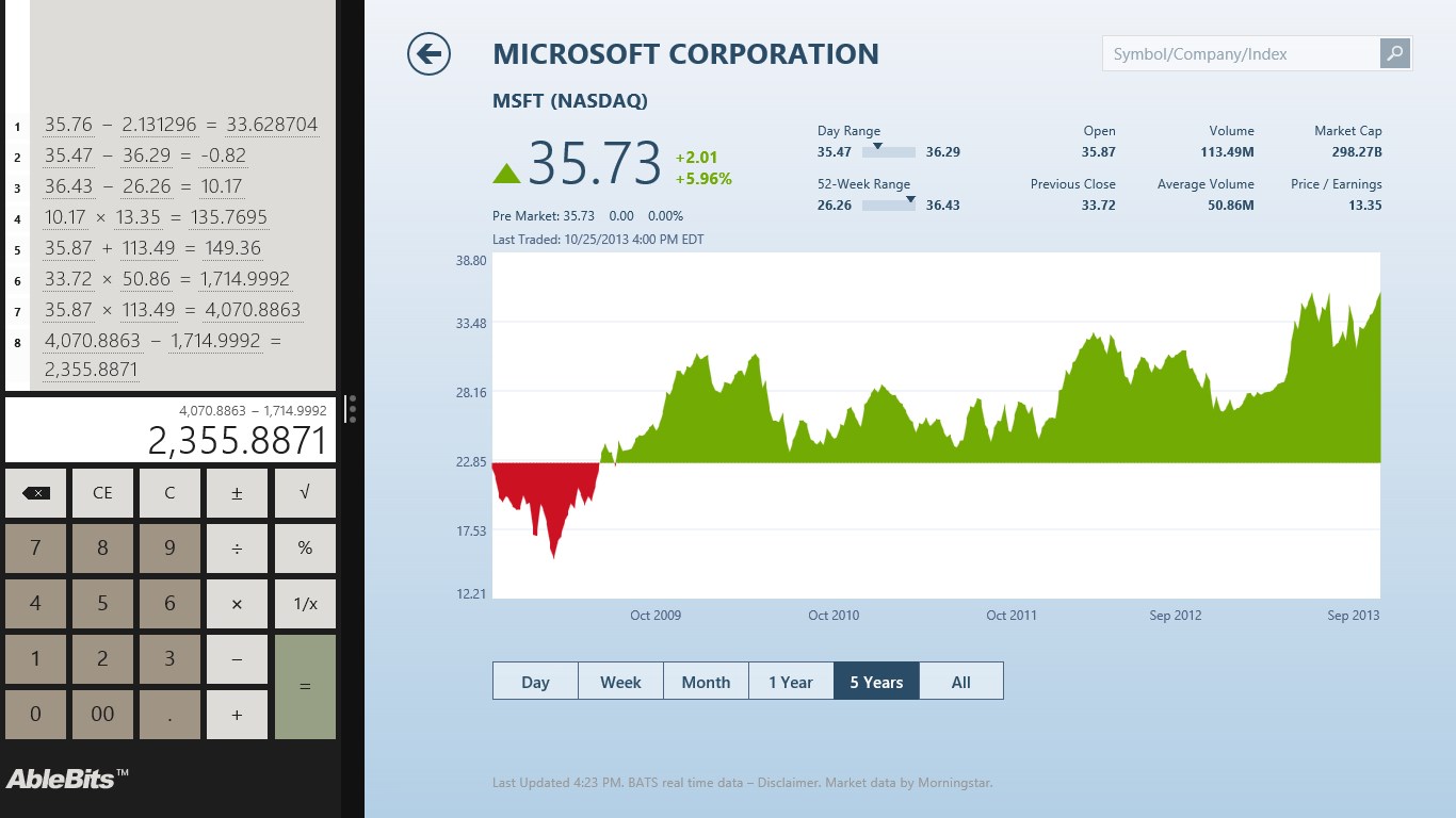 Calculator with History for Windows 10