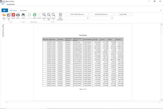 PDF Table to Excel screenshot 1