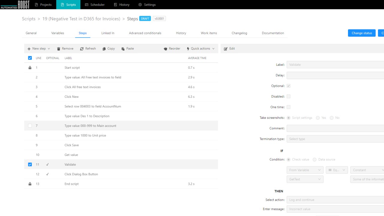 Snapshot 7 of Automated Boost - D365 automated testing
