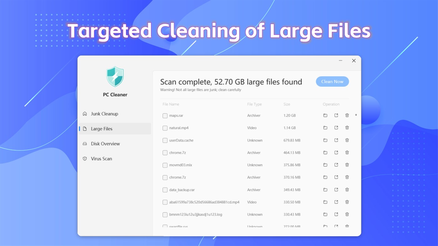 #2. PC Cleaner - Disk Clean & Virus Scan (Windows) By: Baronan