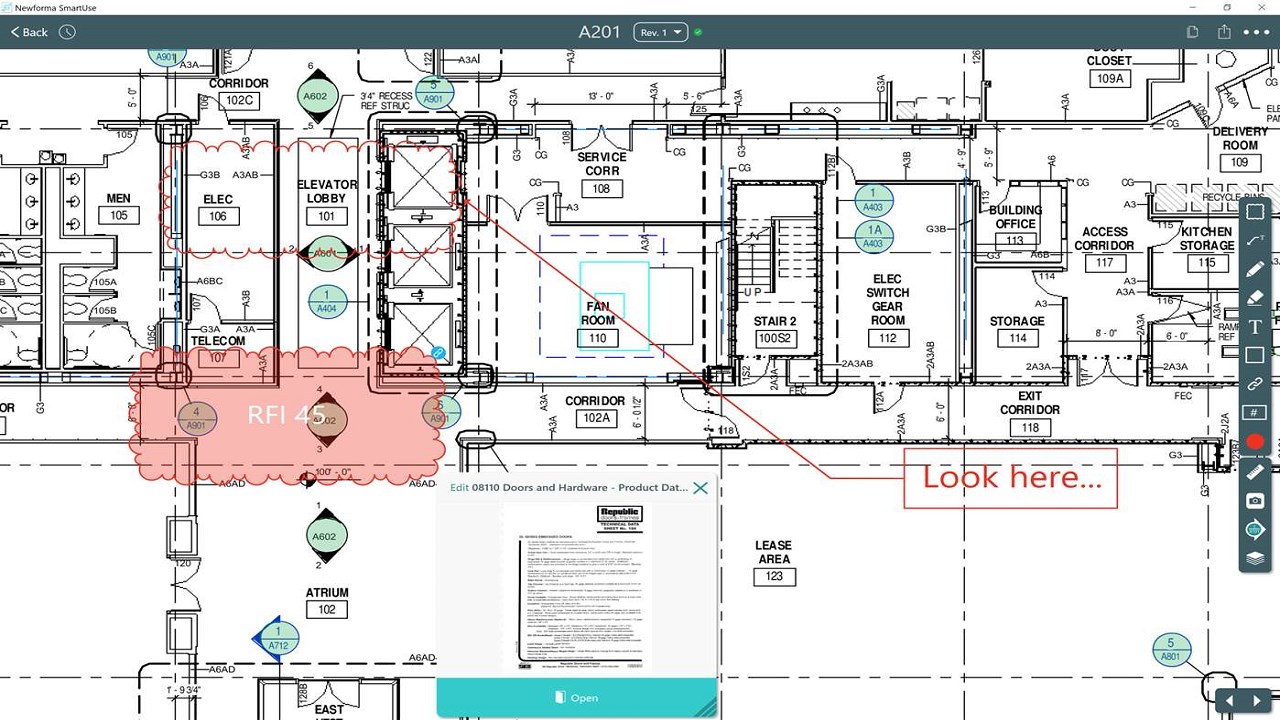 Snapshot 3 of SmartUse Collaboration Construction App