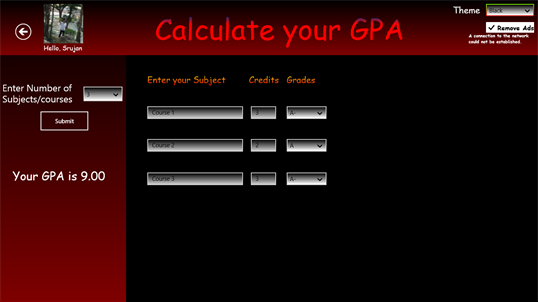 CGPA-Tracker screenshot 2