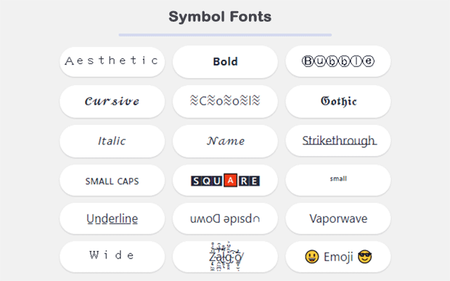 Name to Symbols – Cool Font & Nickname Generator