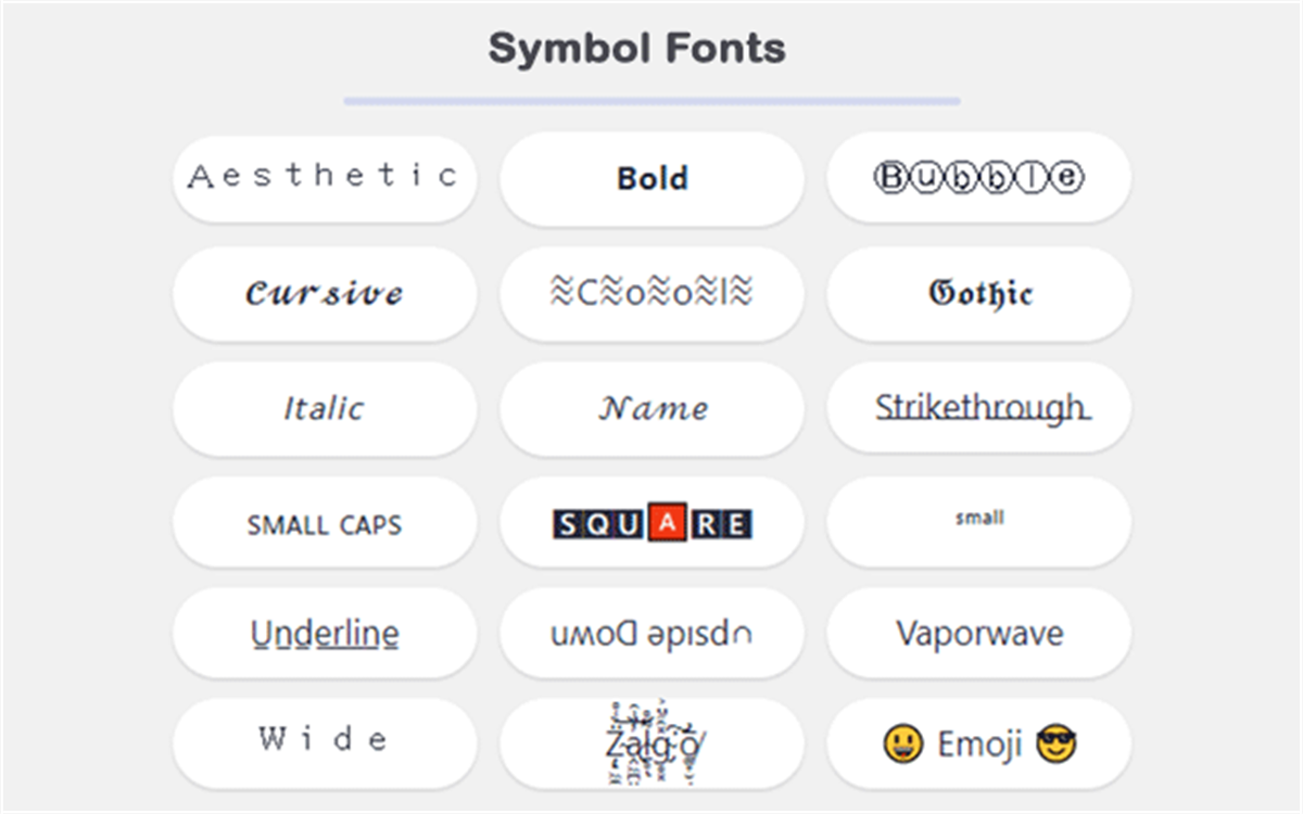 Name to Symbols – Cool Font & Nickname Generator