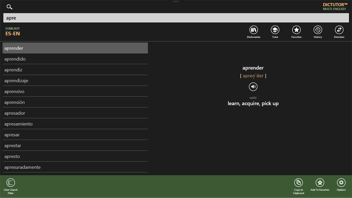 #1. Dictutor MULTI-EN (Windows) 由: M. Belov