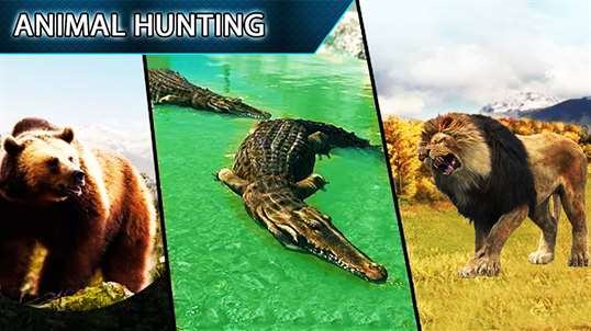 Wild Jungle Animal Hunting Sniper Shooting 3D screenshot 6