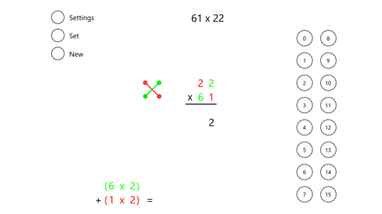 Vertically and Crosswise Multiplication screenshot 2