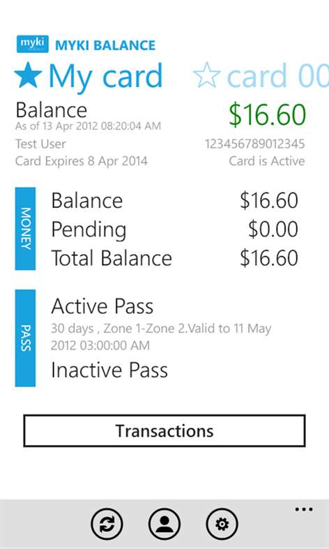 Myki Balance Screenshots 1