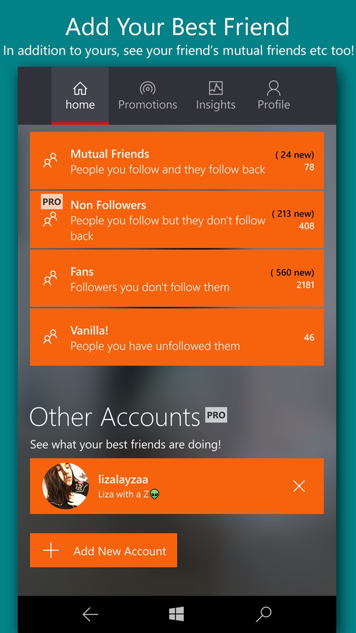 screenshot 1 screenshot 2 - instagram followers tracker app cant log in