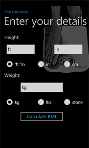 BMI_Calculator screenshot 1