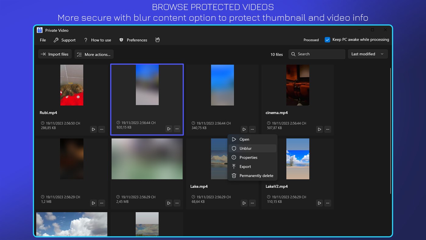 #2. Hide Private Video (Windows) 由: IO Lab