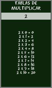 Tablas de Multiplicar screenshot 1