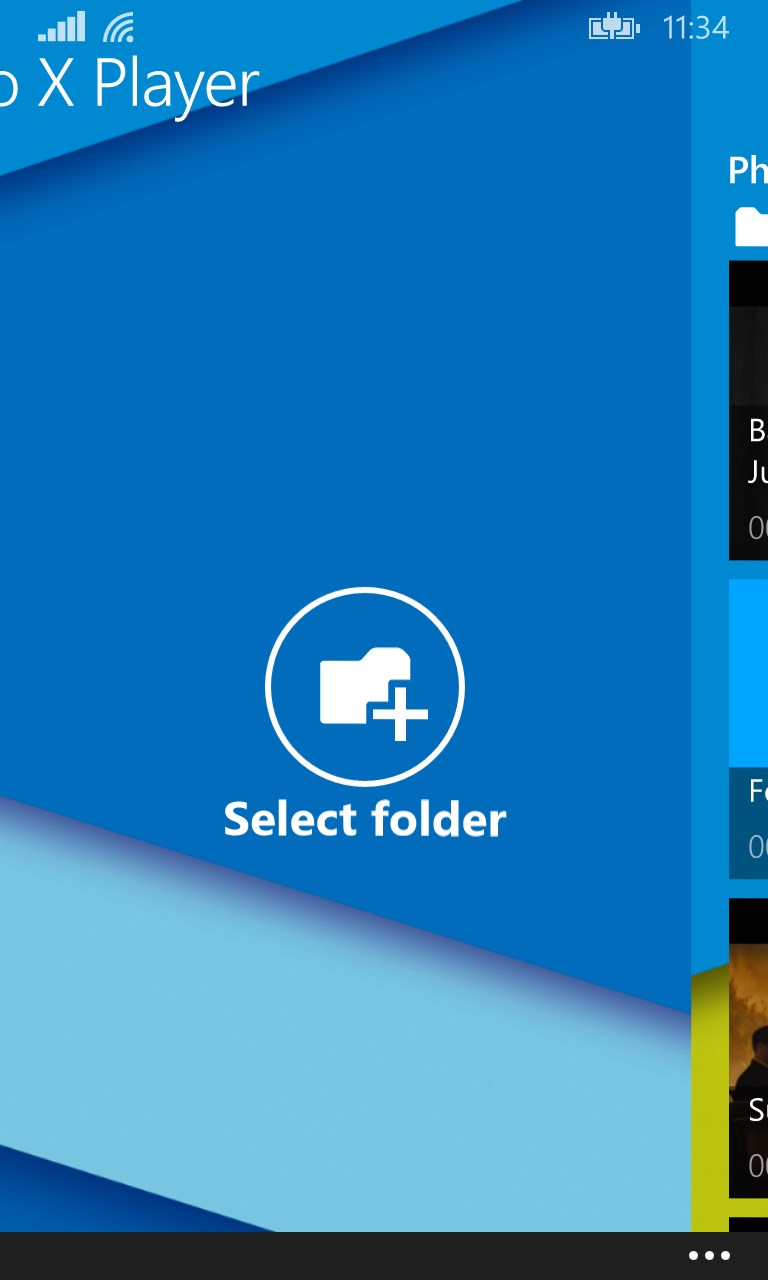 Video X Player for Windows 10 Mobile