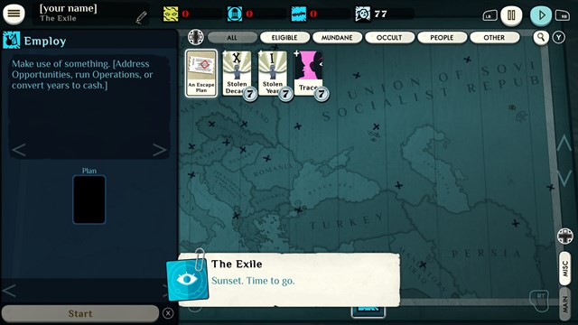 Cultist Simulator: The Exile screenshot 1