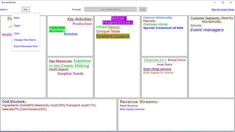 BusinessModel Screenshots 2