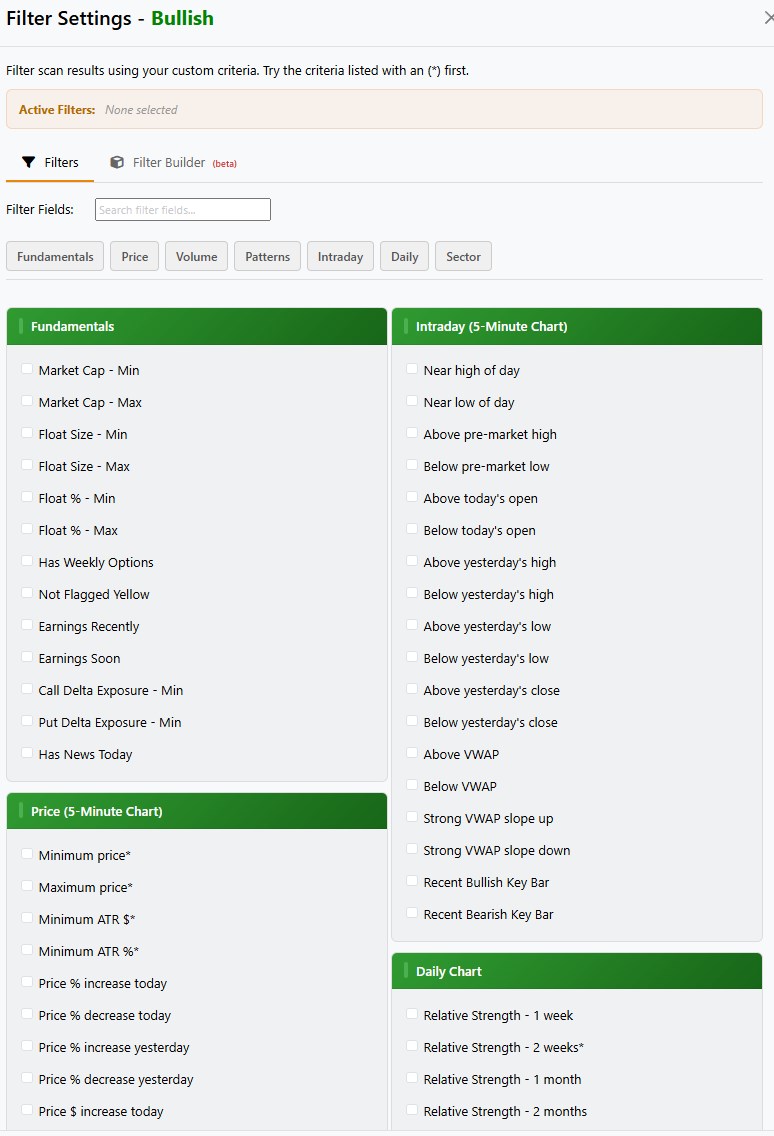 ZenBot Stock Scanner screenshot