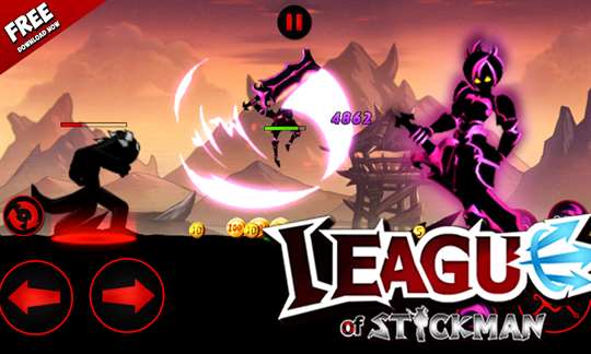 League of Stickman Free - Shadow Ninja screenshot 3