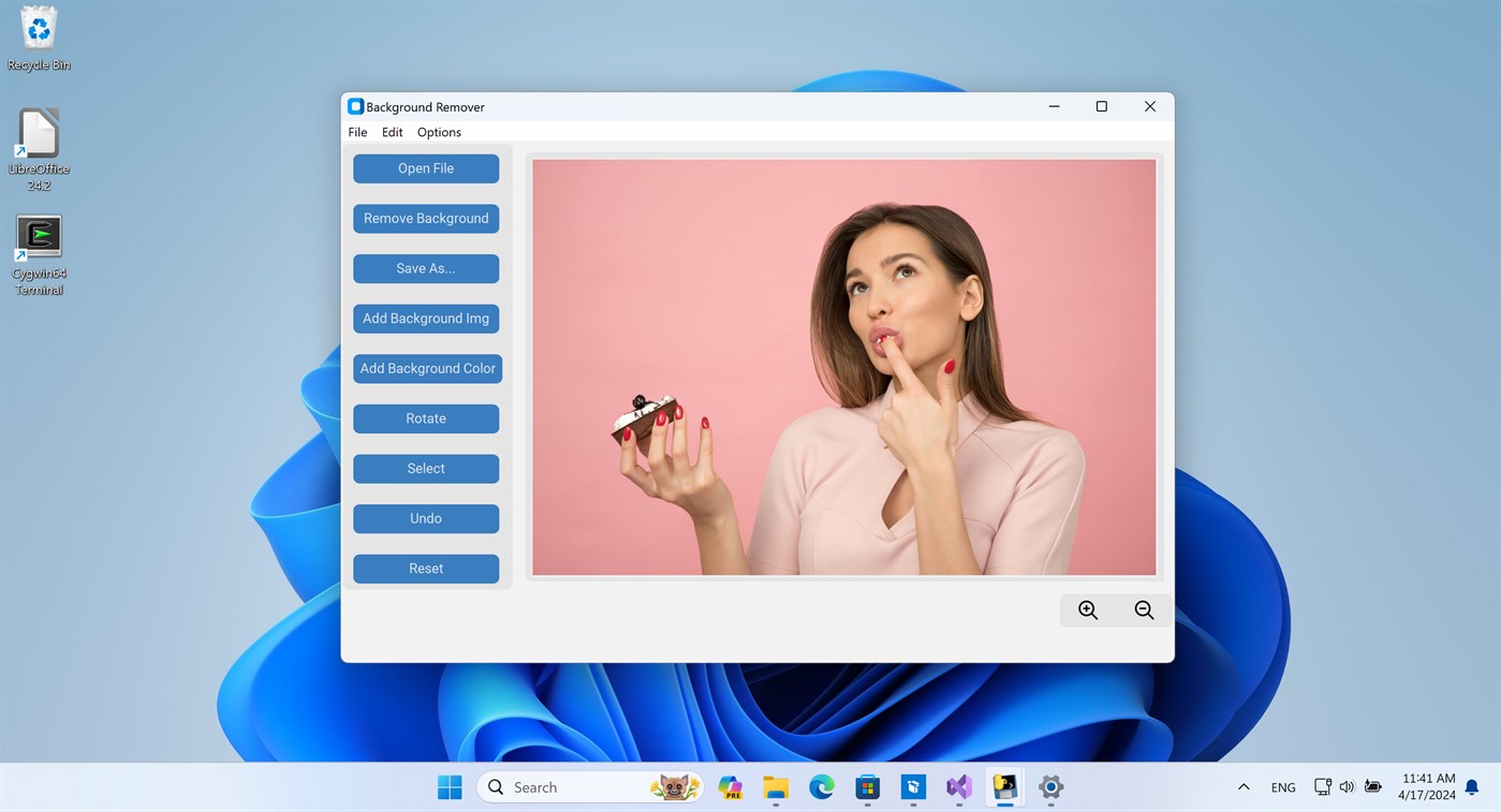 #1. Background Remover @ (Windows) Ved: HamLab