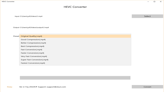 HEVC Converter screenshot 2
