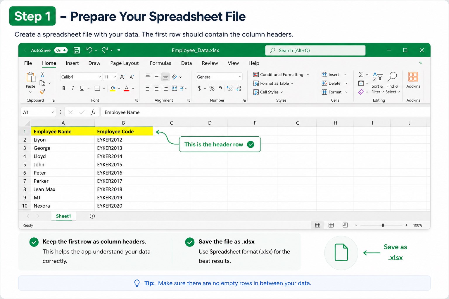 Spreadsheet Folder Maker screenshot