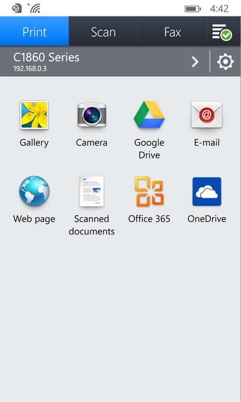 Mobile Print Screenshots 1