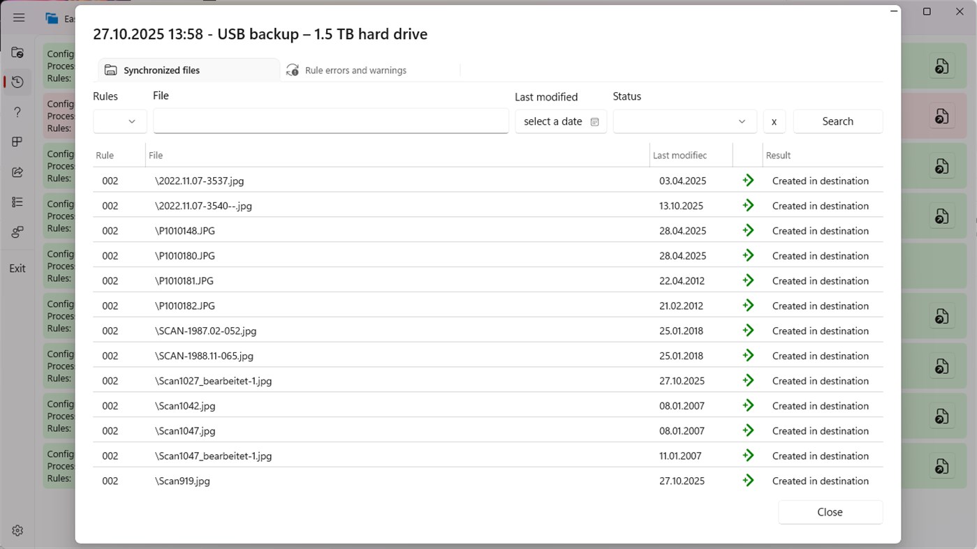 #7. Easy Synchroniser (Windows) 게시자: Piotr Brandt