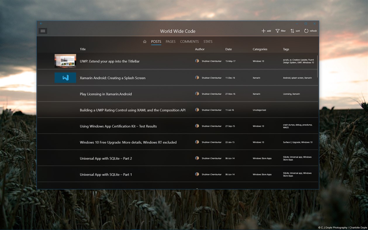 #3. Studio for WP (Windows) By: Shubhan Chemburkar