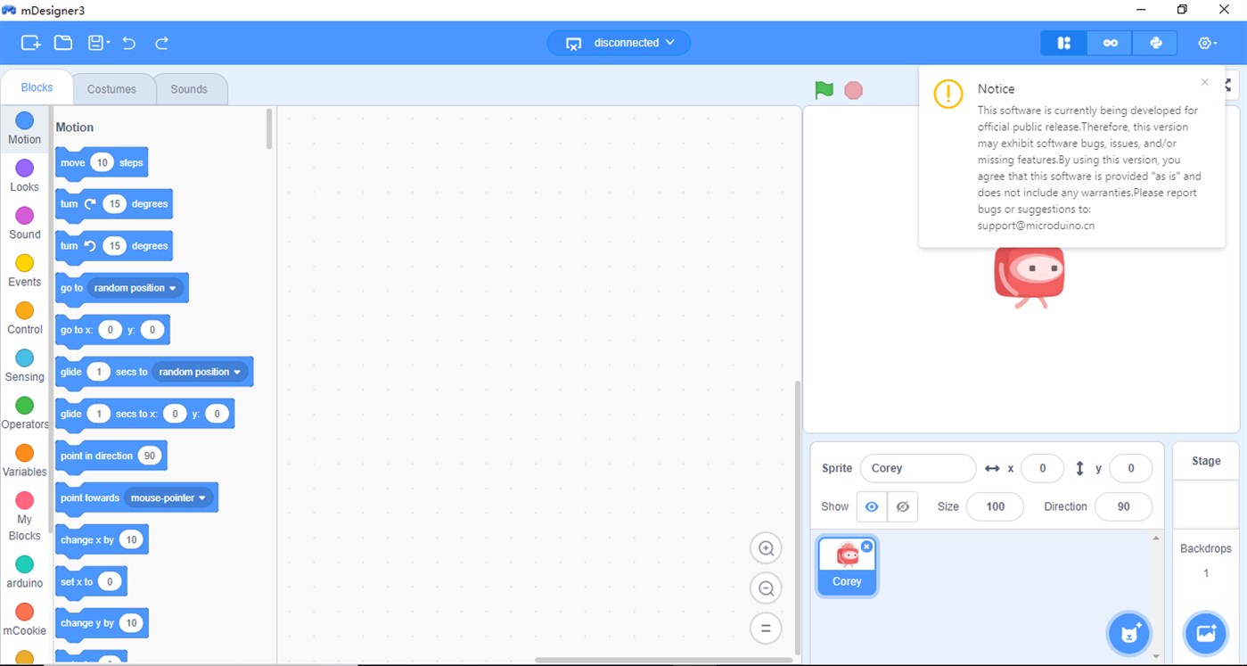 #2. mDesigner3 (Windows) 由: Microduino