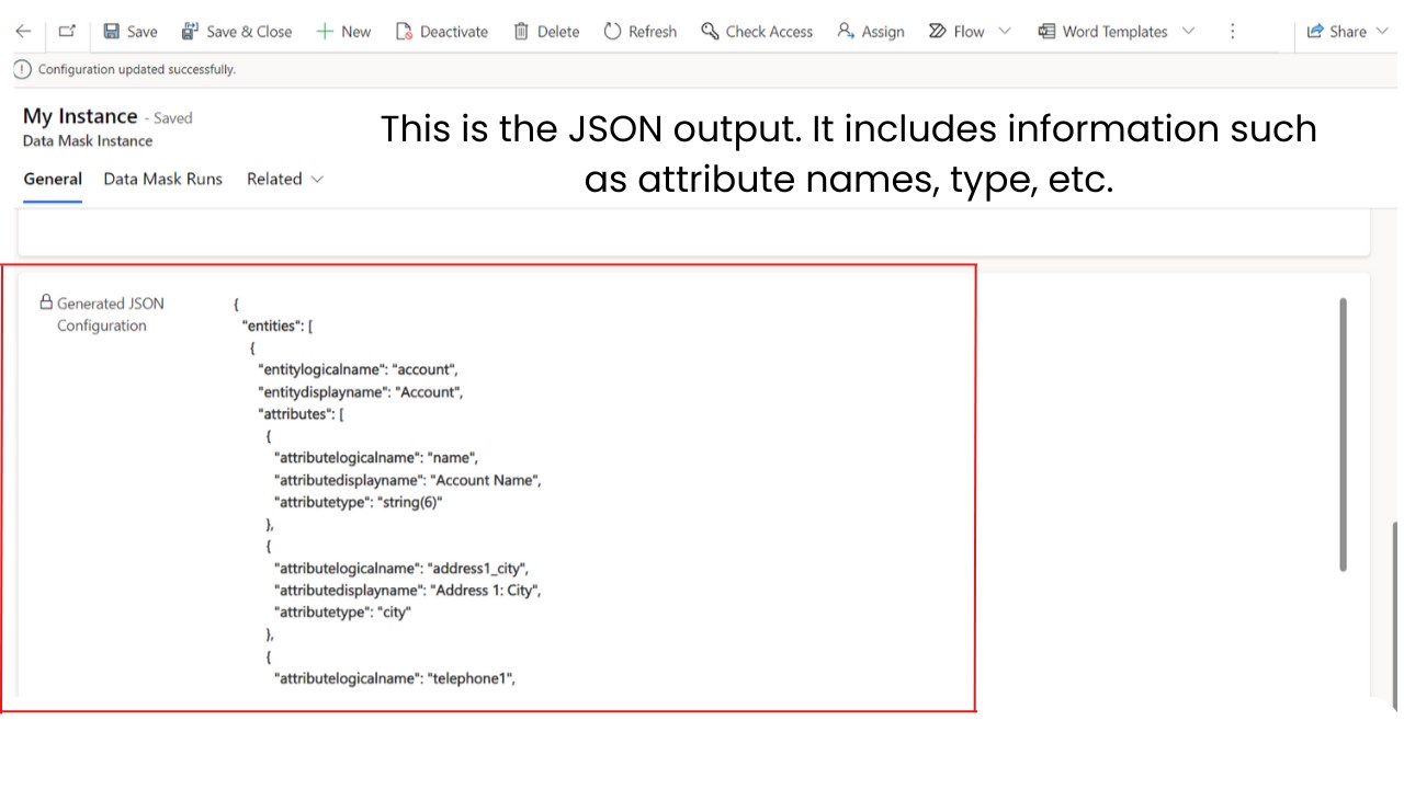 Snapshot 4 of Data Mask Tool for Dataverse