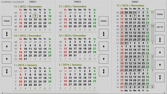 Flowing Calendar screenshot 1