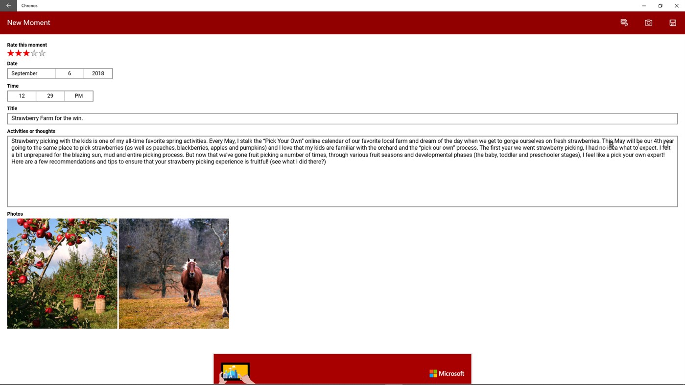 #6. Chronos (Diary/Journal App) (Windows) 由: Mark Erwin