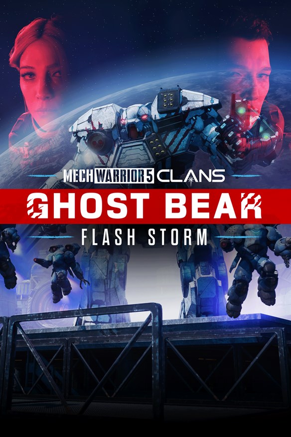 MechWarrior 5: Clans - Ghost Bear: Flash Storm Xbox Series X|S and Xbox One cover art
