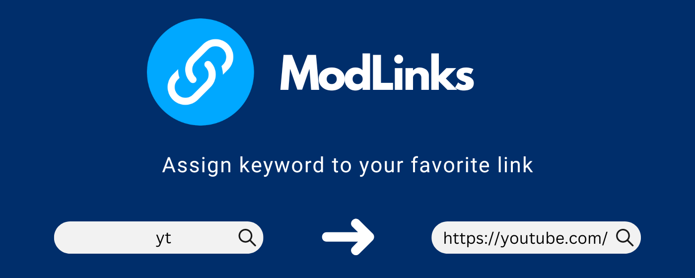 ModLinks - Keyword to URL marquee promo image