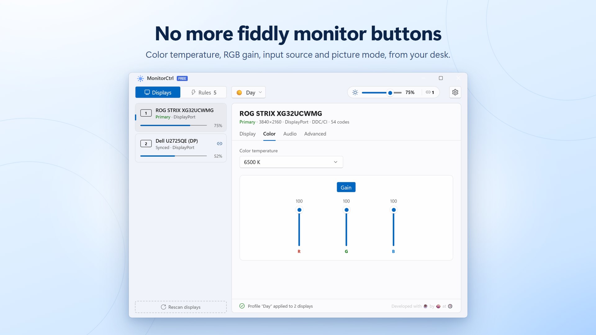 Monitor.Ctrl - Monitor Brightness Control screenshot