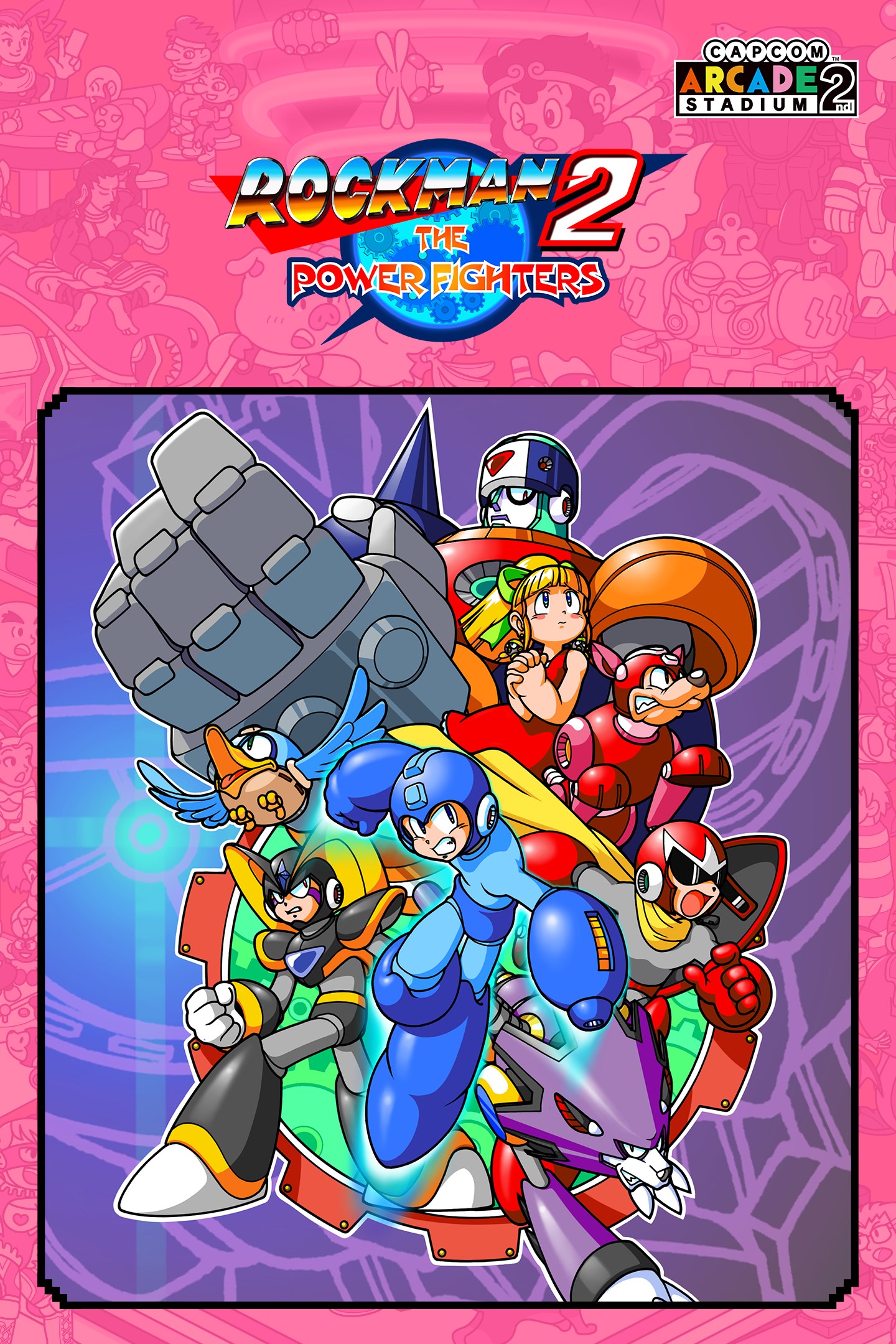 希少　店頭用　ロックマン２　ザ・パワーファイターズ　ROCKMAN　販促ポスター Capcom Arcade 2nd Stadium：ロックマン 2 ザ・パワーファイターズ を