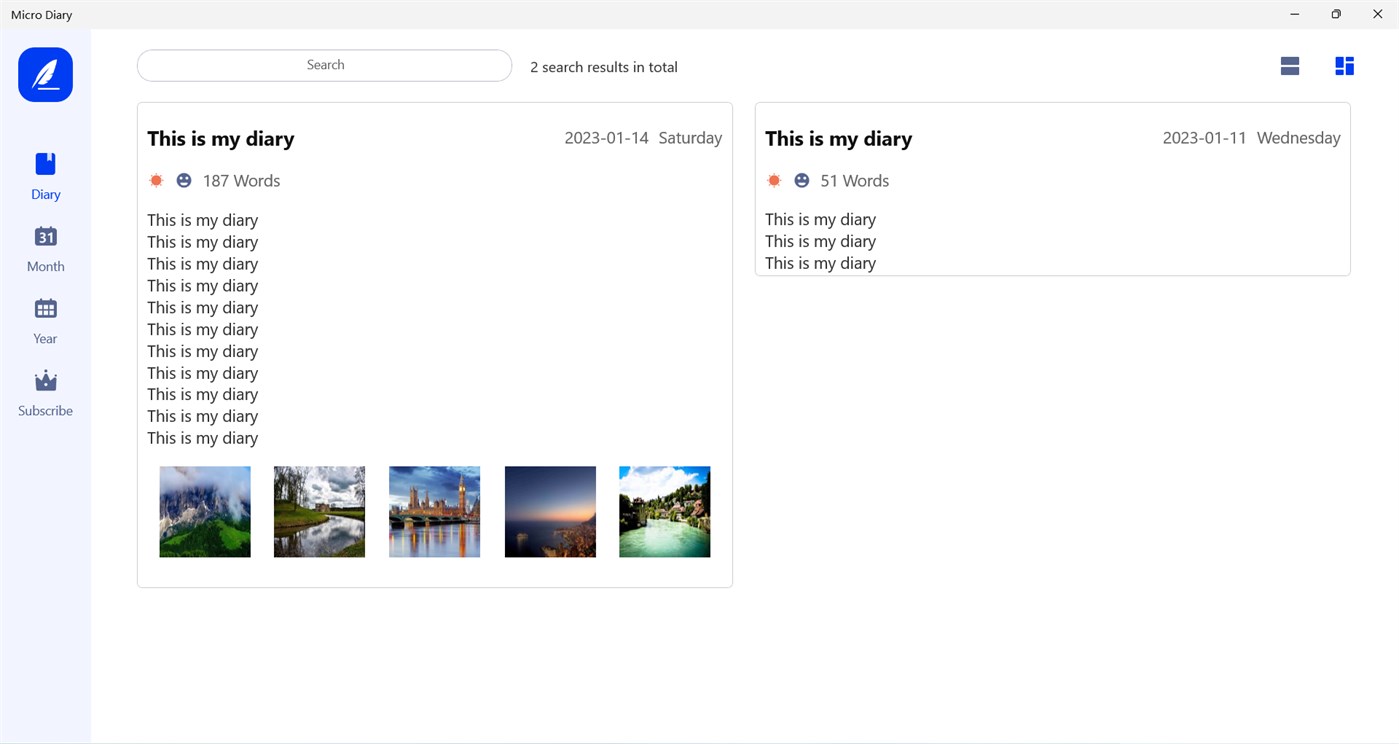 #3. Micro Diary - Simple Writer (Windows) 来自: WHNC