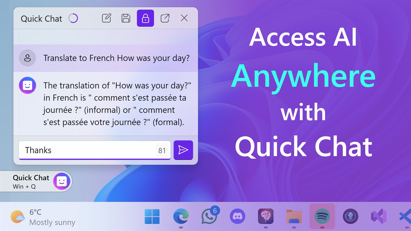 #2. Easy Chat AI (Windows) By: Tim Grabinat