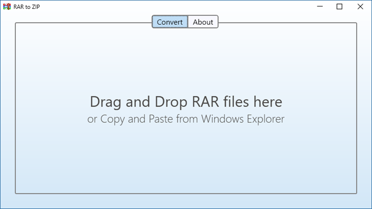 RAR to ZIP - PC - (Windows)