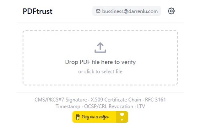 PDFtrust - PDF 數位簽章驗證工具