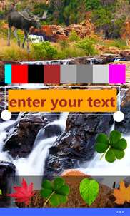 Text on photo: waterfalls screenshot 3