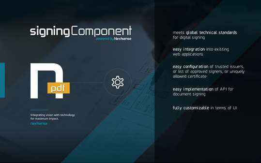 Nextsense PDF Signing Component screenshot 3