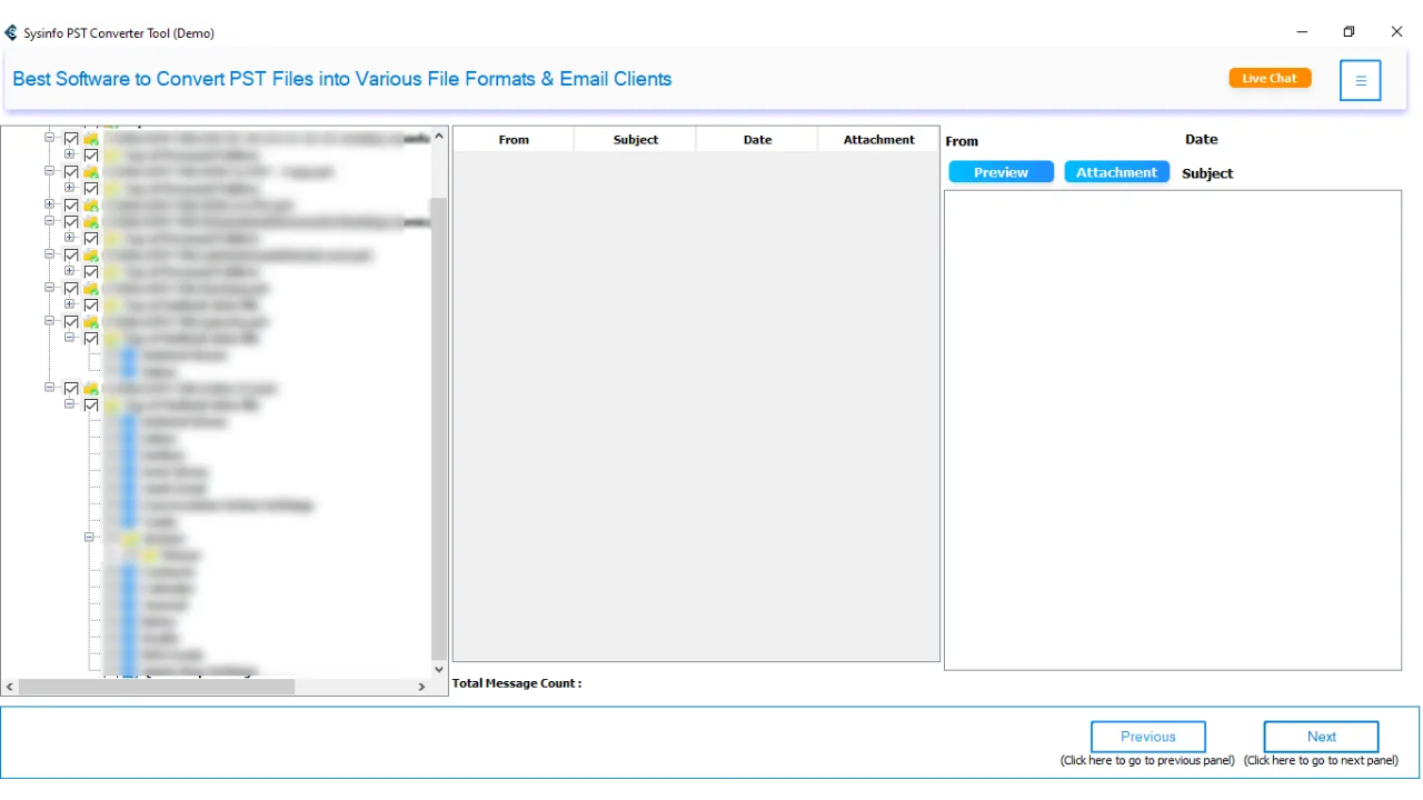 Snapshot 5 of Sysinfo PST to EML Converter