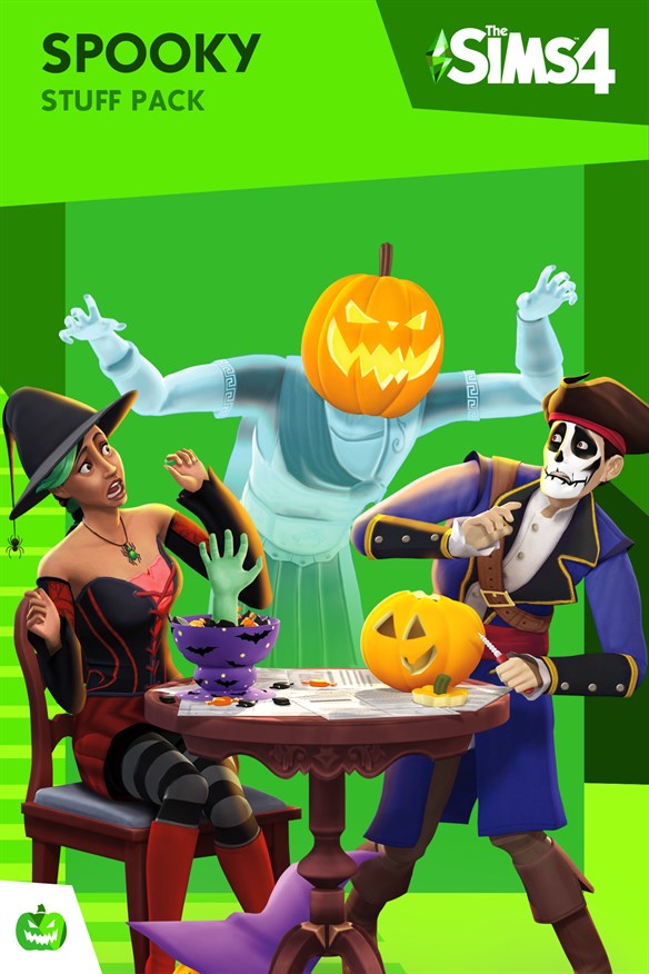 The Sims 4 Spooky Stuff Xbox Series X|S and Xbox One cover art