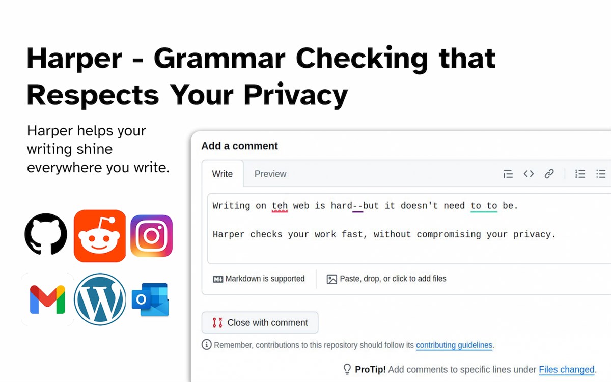 Private Grammar Checker - Harper