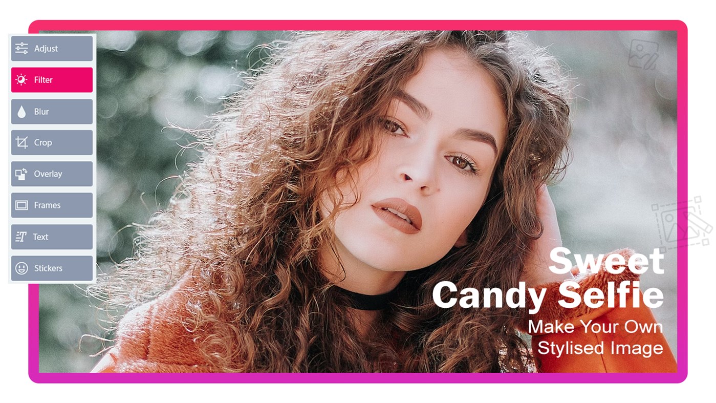 #1. Sweet Candy - Selfie, Sticker (Windows) Oleh: VideoStudio