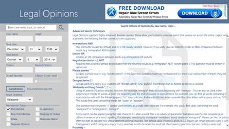 Legal Opinions Screenshots 1