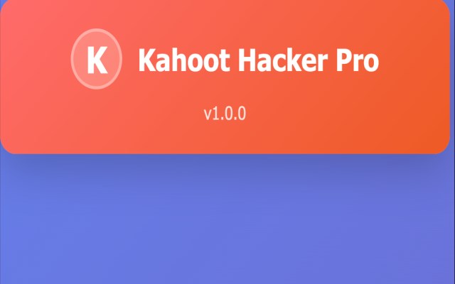 Kahoot Hacker Pro