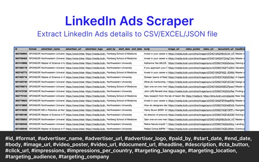 LinkedIn Ads Scraper