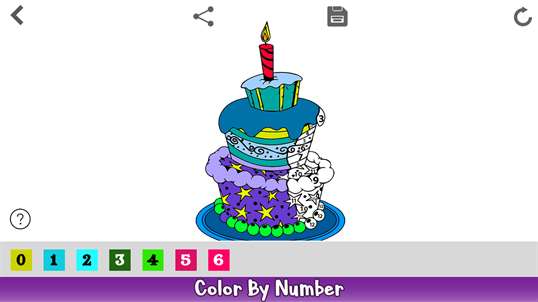 Cake Color by Number - Food Coloring Book screenshot 5
